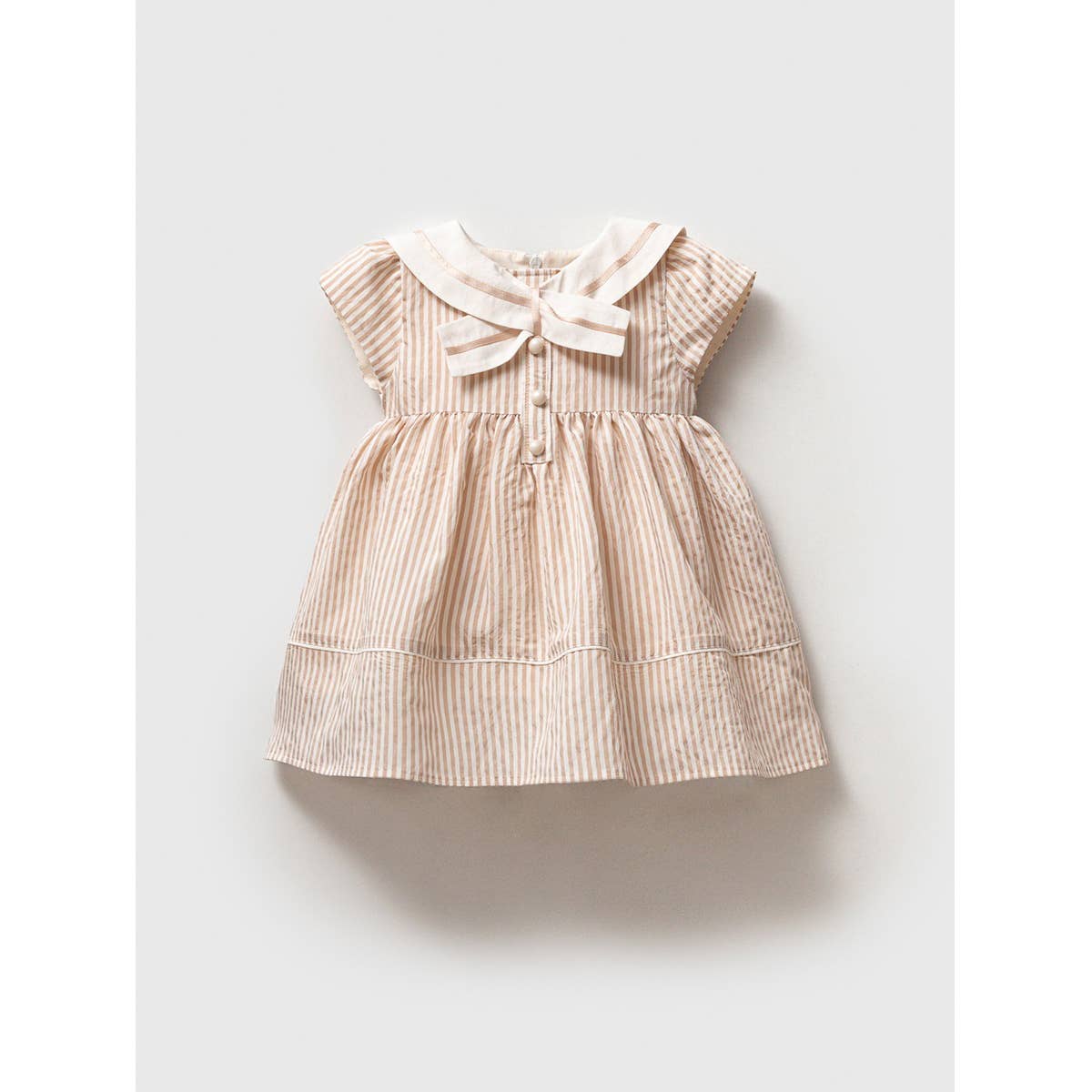 Classic Baby Natural Cotton Striped Dress