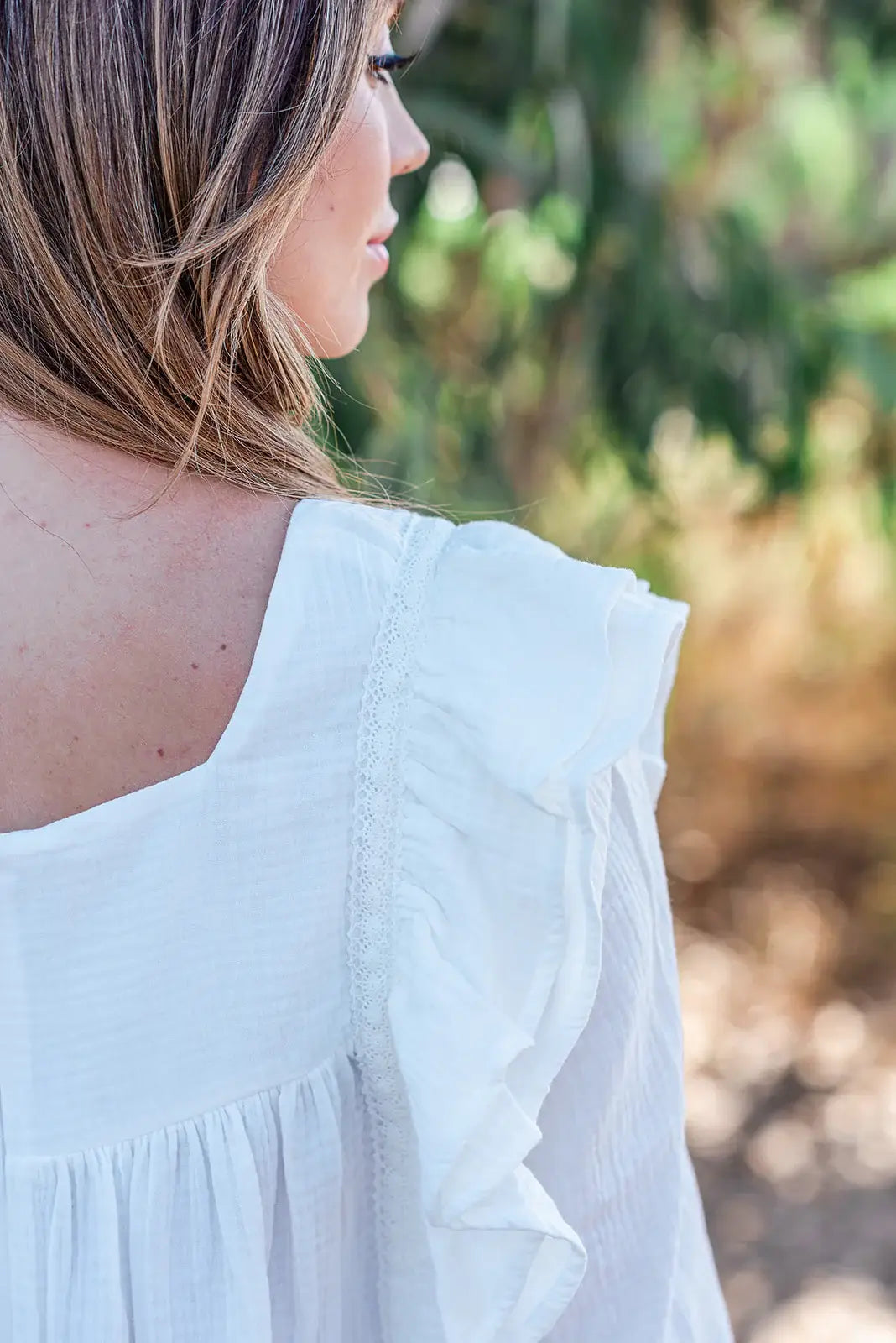 Crochet Lace Muslin Dress